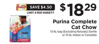 ShopRite Complete Cat Chow offer