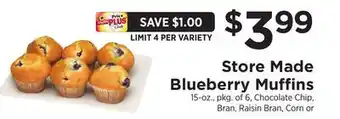 ShopRite Store Made Blueberry Muffins offer