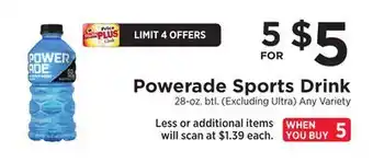 ShopRite Powerade Sports Drink offer