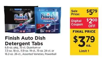 ShopRite Auto Dish Detergent Tabs offer