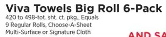 ShopRite Viva Towels Big Roll 6-Pack offer