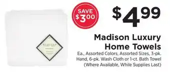 ShopRite Home Towels offer