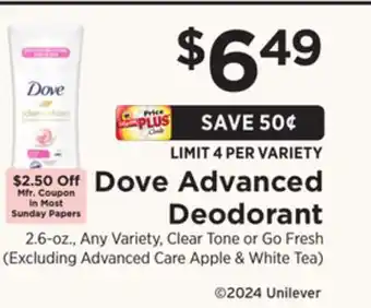 ShopRite Advanced Deodorant offer