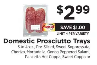 ShopRite Domestic Prosciutto Trays offer