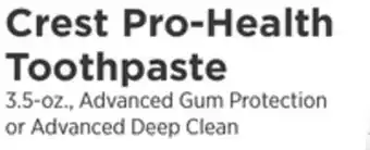 ShopRite Pro-Health Toothpaste offer