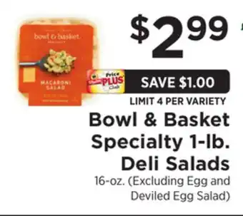 ShopRite Specialty 1-lb. Deli Salads offer