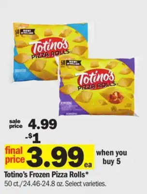 Meijer Totino's Frozen Pizza Rolls offer