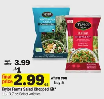 Meijer Taylor Farms Salad Chopped Kit offer