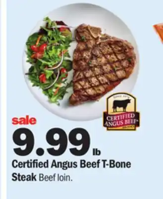Meijer Certified Angus Beef T-Bone Steak offer