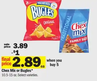 Meijer Chex Mix or Bugles offer