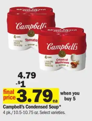 Meijer Campbell's Condensed Soup offer