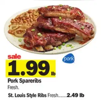 Meijer Pork Spareribs offer