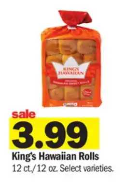 Meijer King's Hawaiian Rolls offer