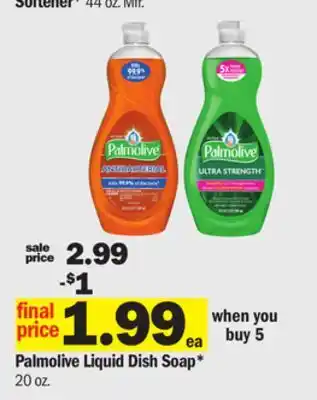 Meijer Palmolive Liquid Dish Soap offer