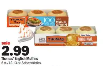 Meijer Thomas' English Muffins offer