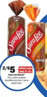 Meijer Sara Lee Bread offer