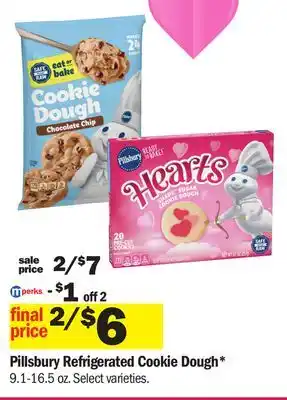 Meijer Pillsbury Refrigerated Cookie Dough offer