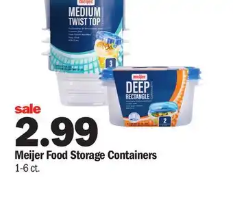Meijer Meijer Food Storage Containers offer