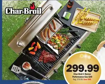 Meijer Char-Broil 4 Burner Performance Gas Grill offer