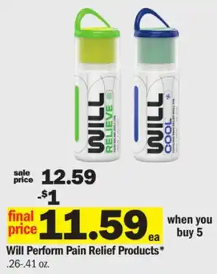 Meijer Will Perform Pain Relief Products offer