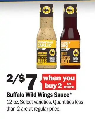 Meijer Buffalo Wild Wings Sauce offer