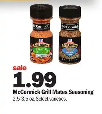 Meijer McCormick Grill Mates Seasoning offer