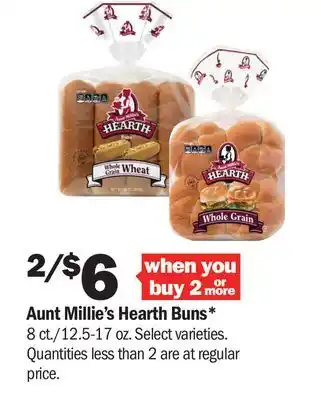 Meijer Aunt Millie's Hearth Buns offer