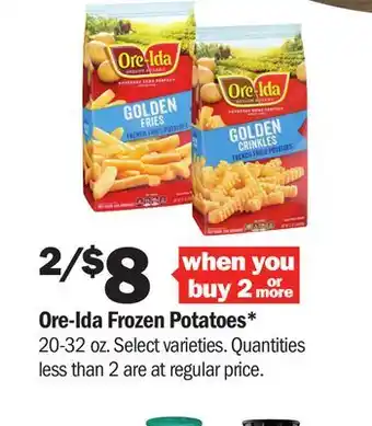 Meijer Ore-Ida Frozen Potatoes offer