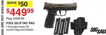 Dunham's Sports SIG SAUER 22LR TAC PAC offer