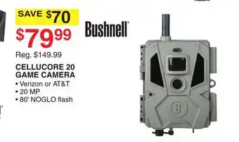 Dunham's Sports BUSHNELL CELLUCORE 20 GAME CAMERA offer