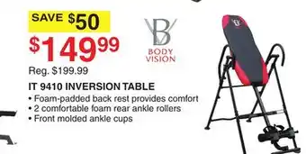 Dunham's Sports BODY VISION IT 9410 INVERSION TABLE offer