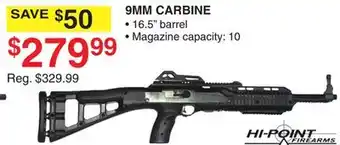 Dunham's Sports HI-POINT 9MM CARBINE offer