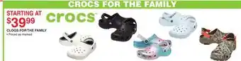 Dunham's Sports CLOGS FOR THE FAMILY offer