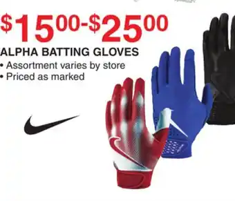 Dunham's Sports ALPHA BATTING GLOVES offer