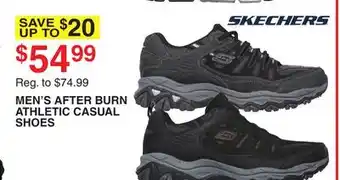 Dunham's Sports SKECHERS MEN'S AFTER BURN ATHLETIC CASUAL SHOES offer