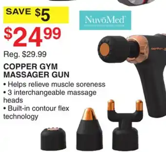 Dunham's Sports COPPER GYM MASSAGER GUN offer