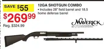 Dunham's Sports MAVERICK 12GA SHOTGUN COMBO offer