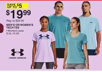 Dunham's Sports UNDER ARMOUR MEN'S OR WOMEN'S TECH TEE offer