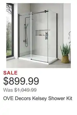 Costco OVE Decors Kelsey Shower Kit offer