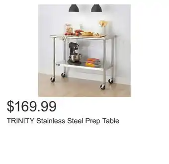 TRINITY Stainless Steel Prep Table