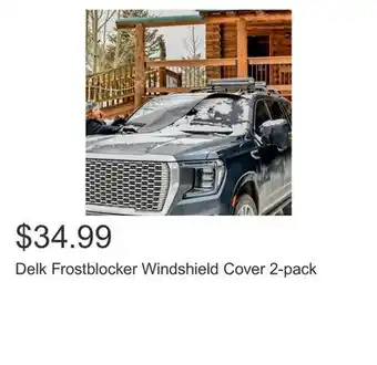 Costco Delk Frostblocker Windshield Cover 2-pack offer