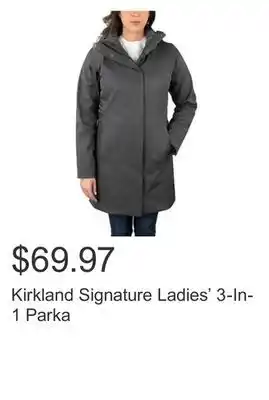 Costco Kirkland Signature Ladies' 3-In-1 Parka offer