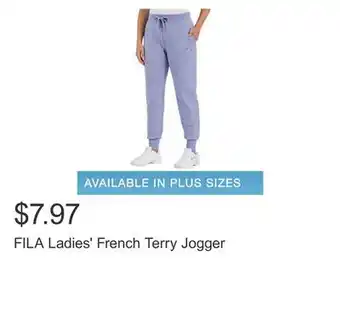 Costco FILA Ladies' French Terry Jogger offer