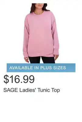 Costco SAGE Ladies' Tunic Top offer