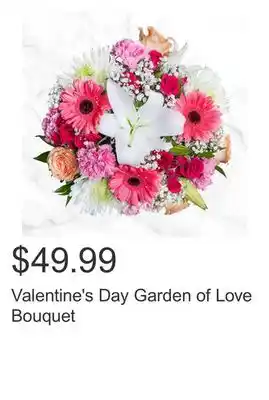 Costco Valentine's Day Garden of Love Bouquet offer