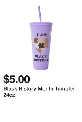 Five Below Black History Month Tumbler 24oz offer
