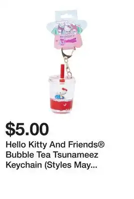 Five Below Hello Kitty And Friends Bubble Tea Tsunameez Keychain (Styles May Vary) offer
