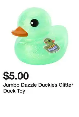 Five Below Jumbo Dazzle Duckies Glitter Duck Toy offer