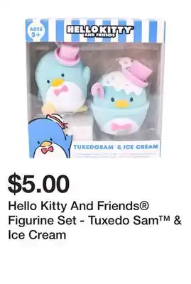 Five Below Hello Kitty And Friends Figurine Set - Tuxedo Sam & Ice Cream offer
