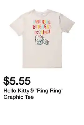 Five Below Hello Kitty 'Ring Ring' Graphic Tee offer
